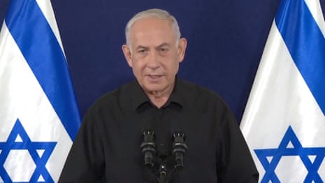 'A time for war’: Israel will not agree to ceasefire with Hamas, says Netanyahu – video