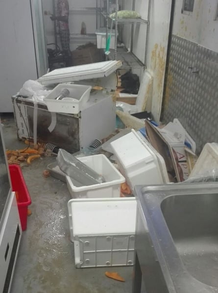 The mess room in the detention centre on Manus Island.