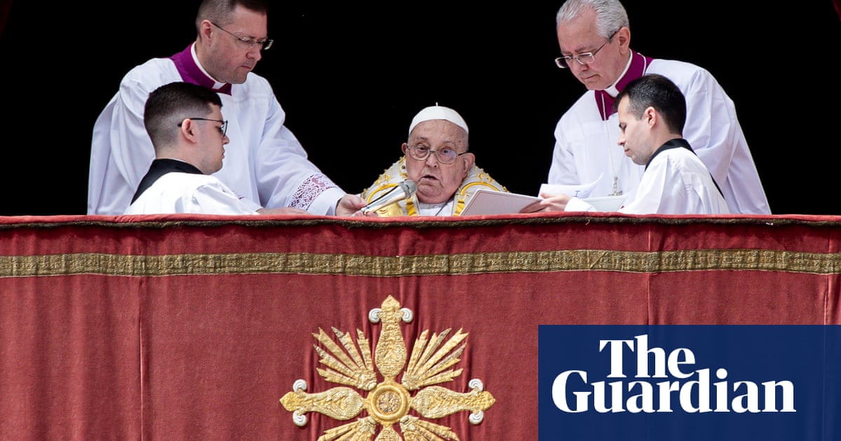 Pope Francis Appeals for Gaza Ceasefire in Easter Blessing