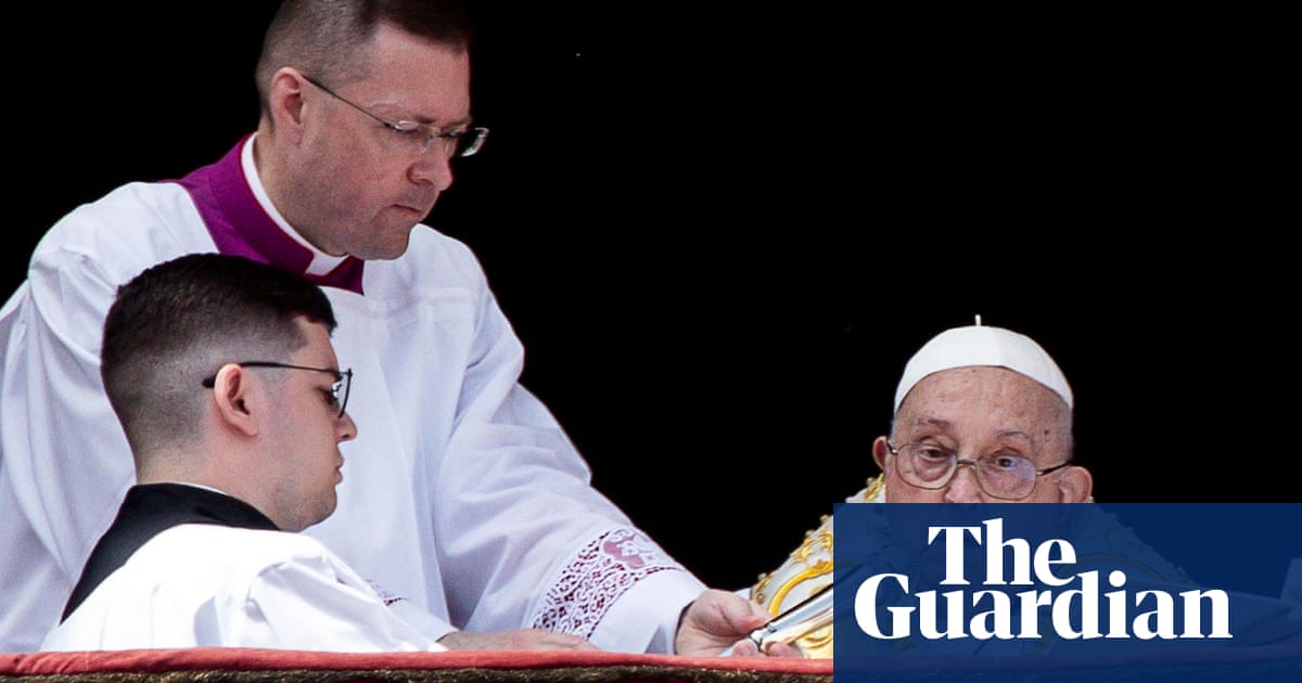 Pope makes brief appearance at Easter Sunday mass in St Peter's Square
