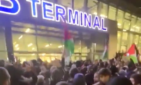 Crowds at Makhachkala airport