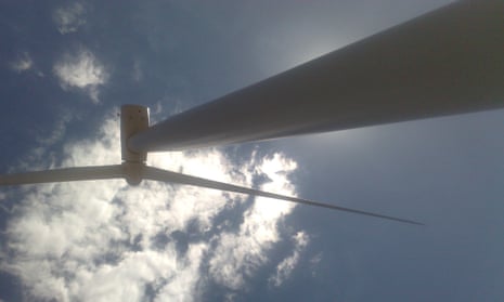 A windfarm is pictured near Burra, South Australia