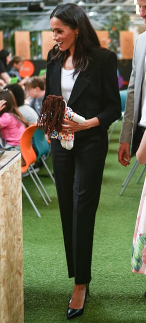 Duchess of Sussex in a Givenchy trousersuit