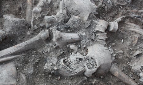 Bones believed to belong to crusaders, found in a burial pit in Sidon, Lebanon