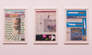 ‘Now come on!’ … Himid’s doctored Guardians.