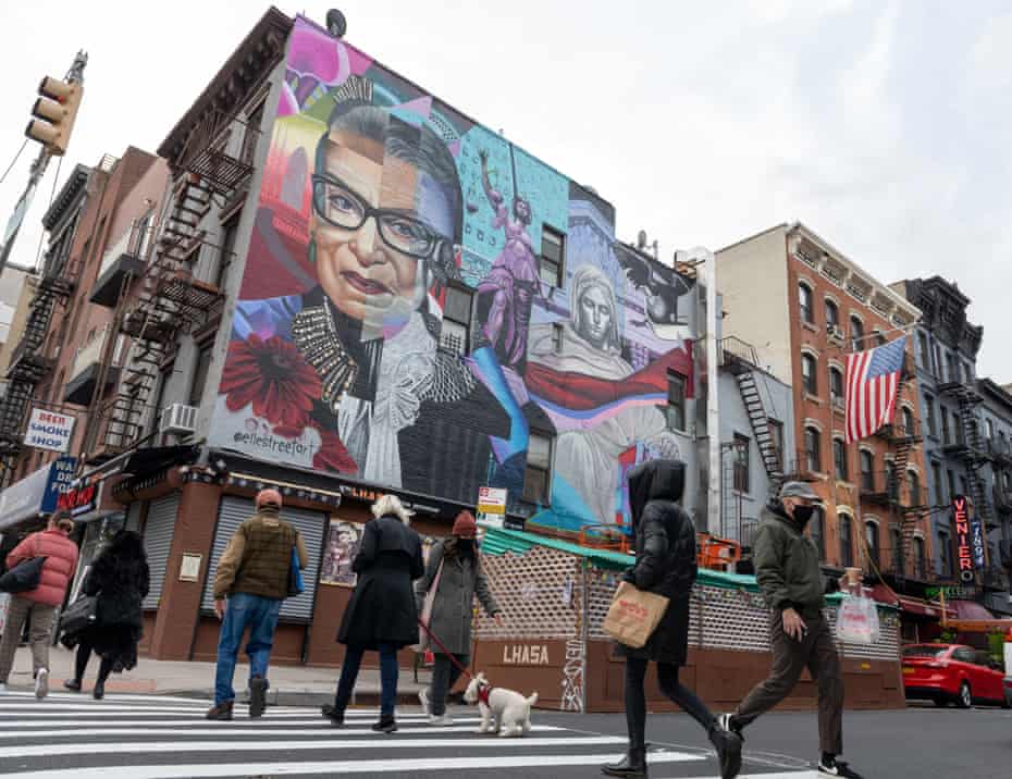 A mural in New York City.
