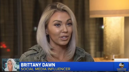 Brittany Dawn’s appearance on ABC’s Good Morning America as she suspended her coaching service due to backlash.