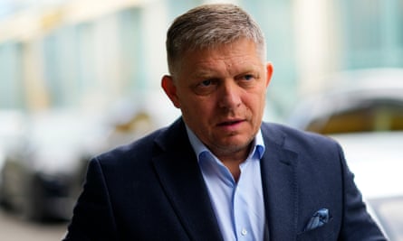Robert Fico wearing a blue jacket