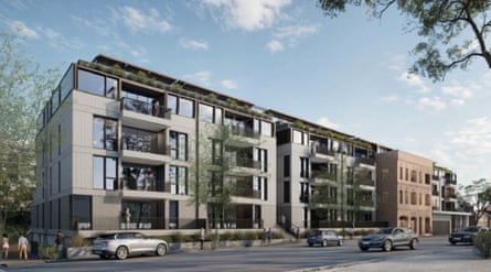 A rendered artist’s impression of the Forest Lodge seniors living development
