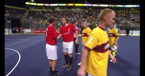 Andrei Kanchelskis celebrates after beating Motherwell in the 2007 Masters Quarter-final