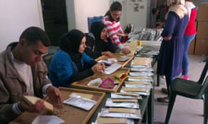 Staff at the International Centre for Agricultural Research in the Dry Areas in Torbol, Lebanon, sort through seed specimens delivered from the global seed vault in Svalbard, Norway.