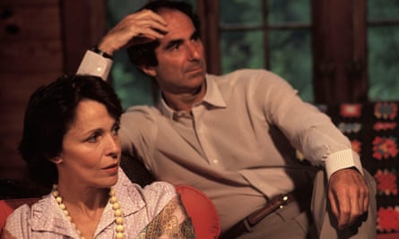 Philip Roth with then wife Claire Bloom in 1983.