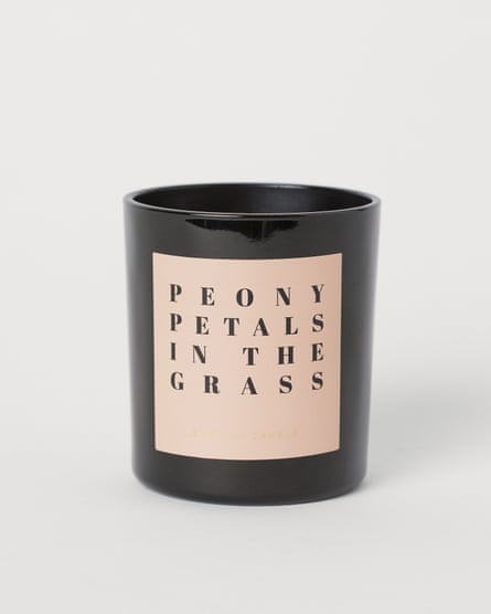 Scented candle, £3.99, H and M