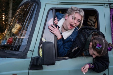 Exaggerated facial expressions … Jackson in Derry Girls.