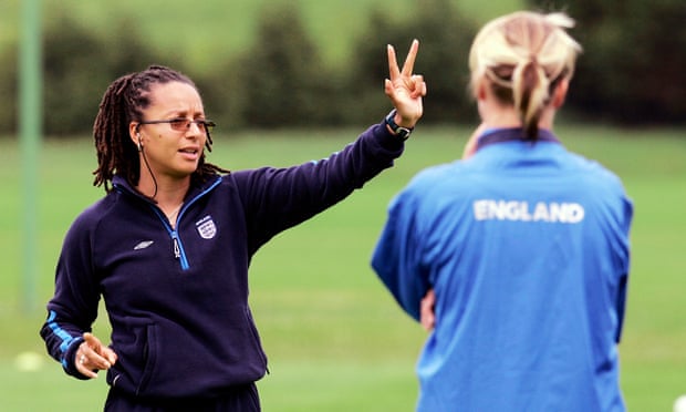 Hope and glory: 10 moments that changed women’s football in England | England women's football team 4 Hope Powell’s 1998 appointment brought huge reforms to the game in England, including the establishment of a national pathway.