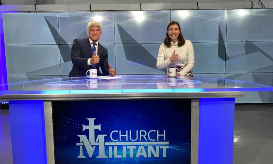 Gen Z-ealot … Jacky Eubanks on the Church Militant broadcast.