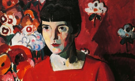Anne Estelle Rice’s 1918 portrait of Katherine Mansfield.