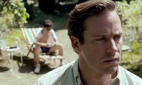 Timothée Chalamet and Armie Hammer in the film of André Aciman’s Call Me By Your Name.