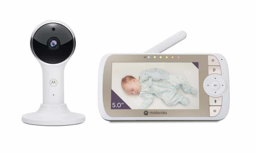 The Motorola VM65X Connect baby monitor camera.