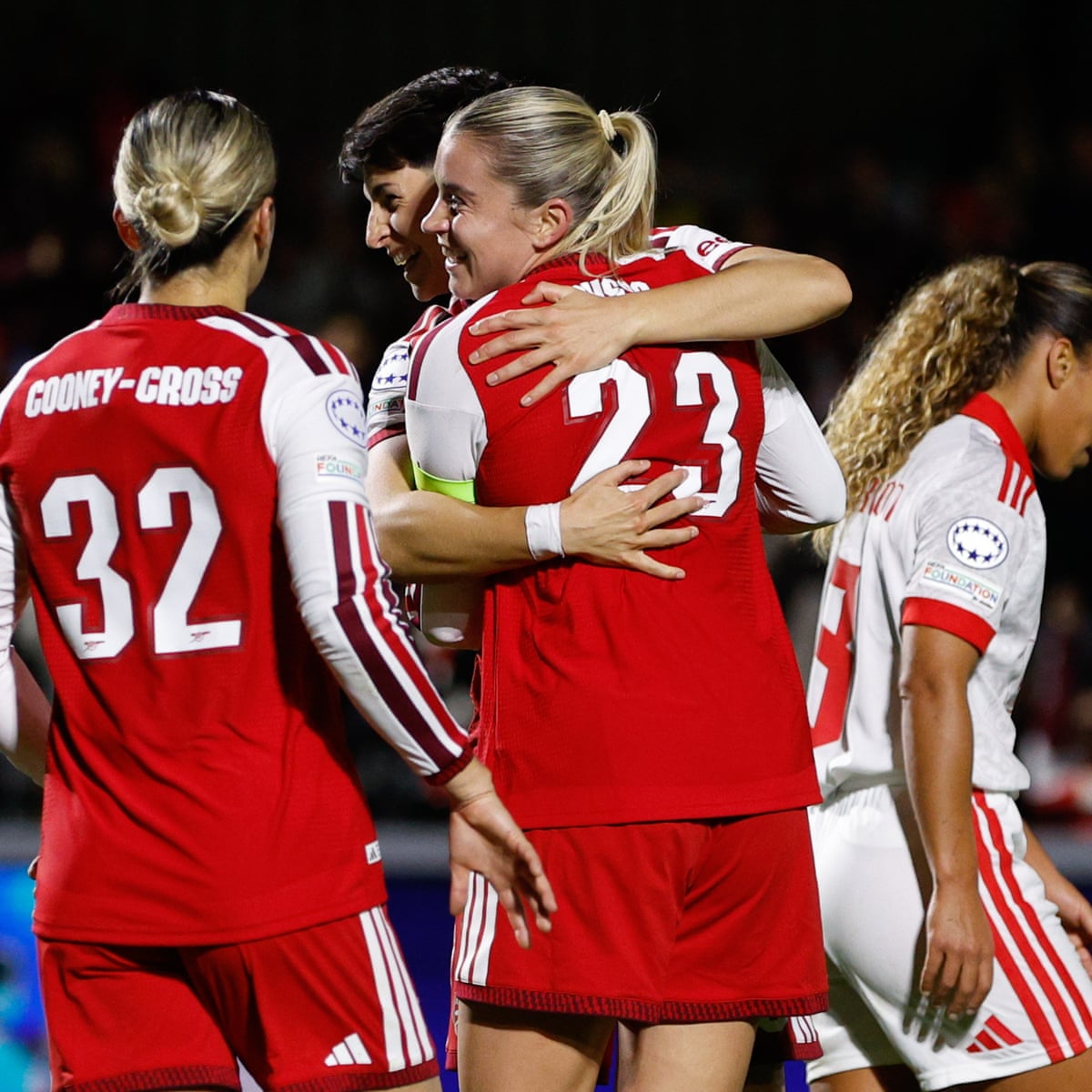 Arsenal’s Slegers hails ‘role model’ Russo after historic hat‑trick sinks Benfica