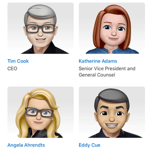Apple’s executive leadership on World Emoji Day