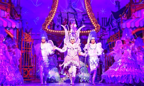 Cue the UK-wide sequin shortage … Julian Clary as the Spirit of the Bells in Dick Whittington.