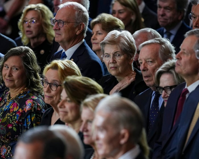 Top Democrats accuse Republicans of becoming ‘gelatinous blobs’ on Iran war | First Thing — image supplied by The Guardian US's feed