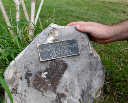 ‘Tree of hope, planted in remembrance of Lahaina. August 8, 2025’