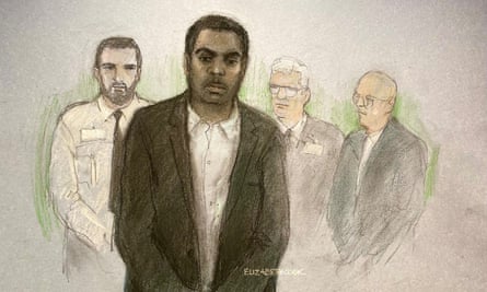A sketch of Calocane appearing at Nottingham crown court in 2024. A sketch of Calocane appearing at Nottingham crown court in 2024.