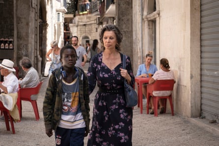 Sophia Loren with the boy, played by Ibrahima Gueye.