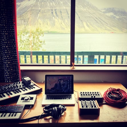 Heather Shannon’s view from her workspace during her residency in Iceland