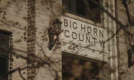 Sign on building reading Big Horn county