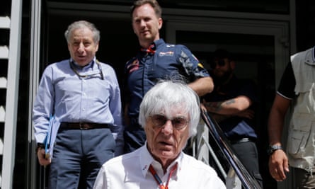 Bernie Ecclestone and Christian Horner