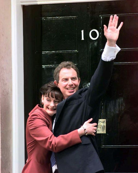 Tony Blair after winning the 1997 election.