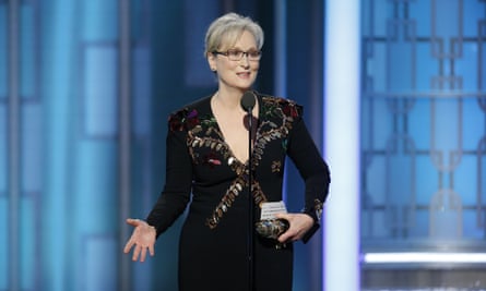 Meryl Streep criticized Trump while accepting the Cecil B DeMille Award at the 74th Annual Golden Globe Awards