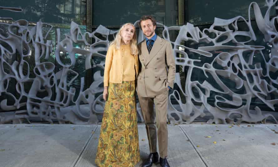 Franca Sozzani and her son Francesco Carrozzini in New York in October for the release of the documentary Chaos and Creation.