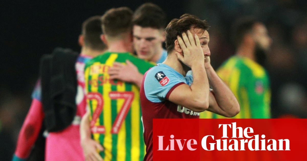 FA Cup: West Ham 0-1 West Brom, Southampton 1-1 Tottenham – live!