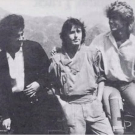 Martin Lewis with Andrew Ridgeley and George Michael in China.