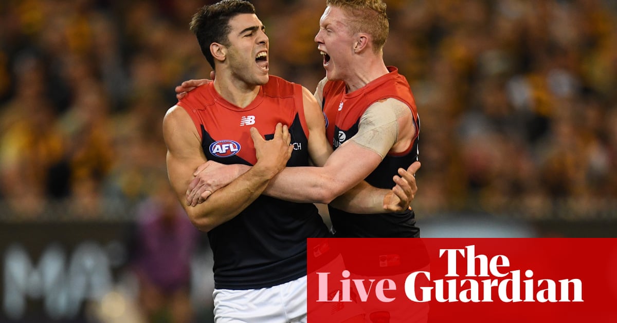 Melbourne beat Hawthorn in AFL semifinal as it happened Sport The Guardian Melbourne beat Hawthorn in AFL semifinal as it happened Sport The Guardian