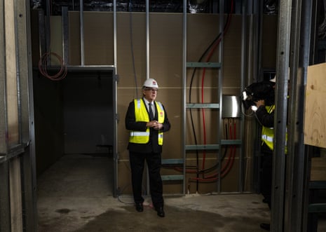 NSW minister for health Brad Hazzard tours the new Royal Prince Alfred HealthOne facility in Green Square, Sydney.