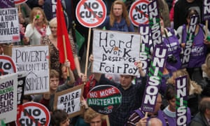 A TUC march in London, 2014