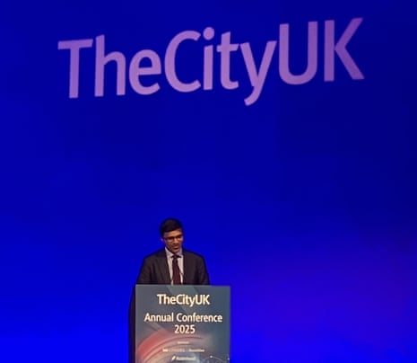 Nikhil Rathi speaking at TheCityUK's annual conference