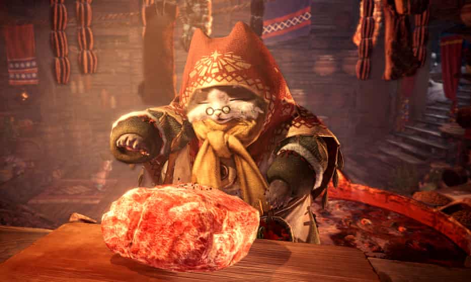 Yummy ... the Grammeowster chef in Monster Hunter: World.