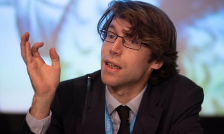 James Forsyth speaking at event