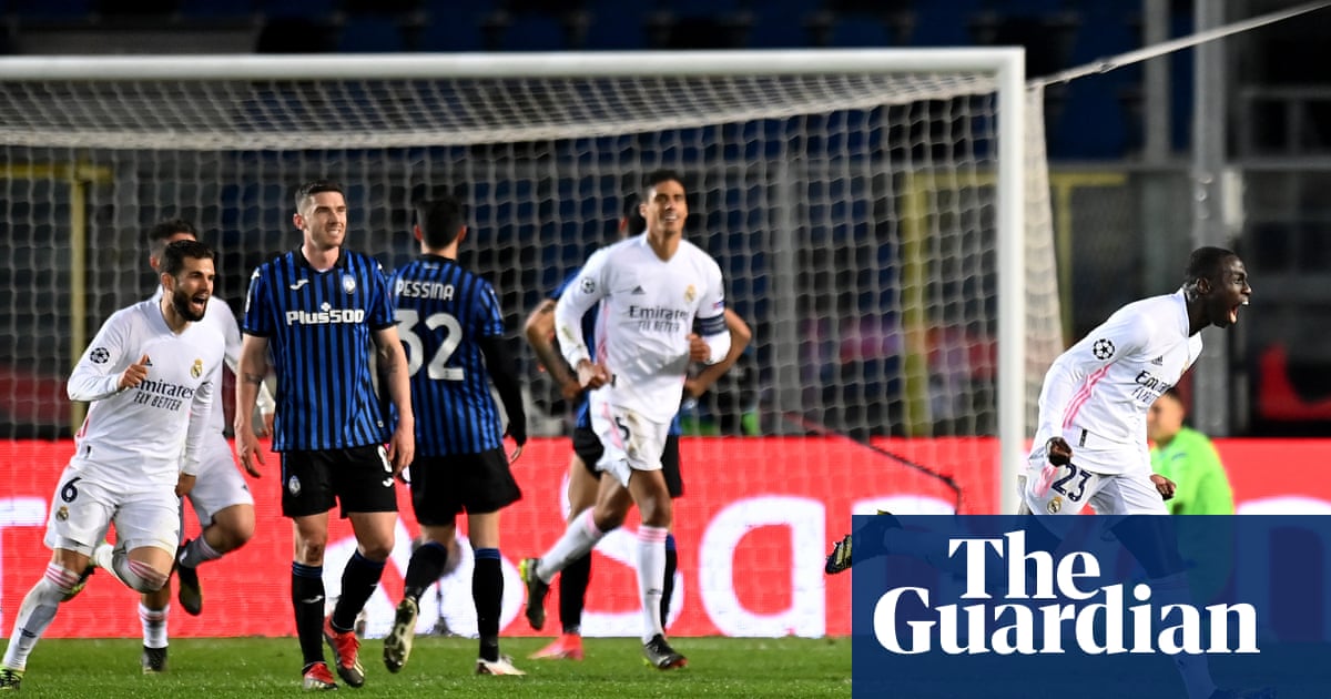 Ferland Mendys late stunner gives Real Madrid edge over 10-man Atalanta