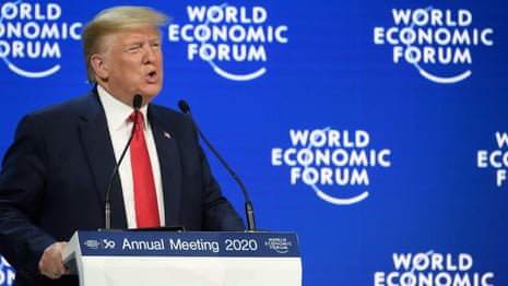 Trump decries climate 'prophets of doom' in Davos keynote speech - video
