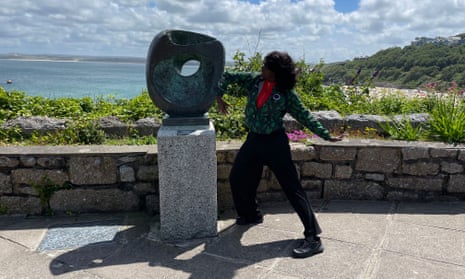 Nwando Ebizie interacts with Hepworth in St Ives. 