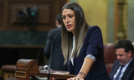 Miriam Nogueras speaking in parliament on Wednesday