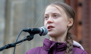 Greta Thunberg speaks during the first anniversary Climate Strike, taking place during the Winter Youth Olympic Games in Lausanne, Switzerland on January 17, 2020. IOC President Thomas Bach has said climate impact may be considered when choosing future Host Cities.