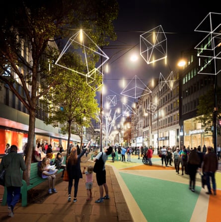 Illustration of the proposed Oxford Street development produced by the Mayor of London’s Office